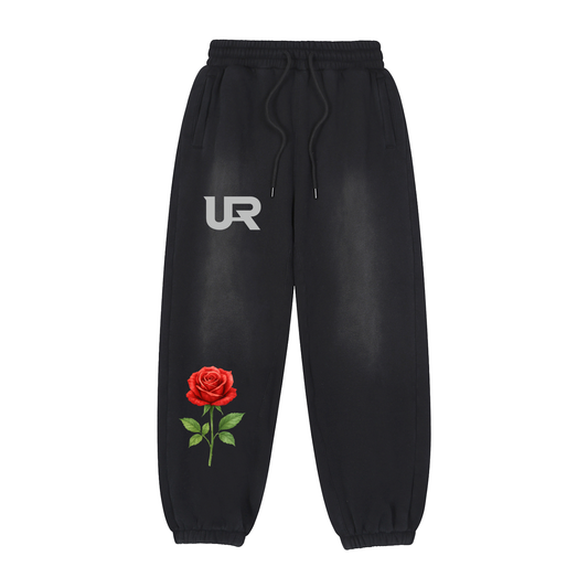 YEWARR ROSE, Vintage Washed Fleece Jogger Sweatpants