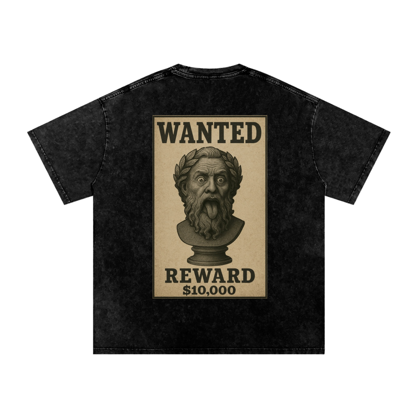 WANTED SERIES #01 Snow Washed Oversized Cotton T-Shirt